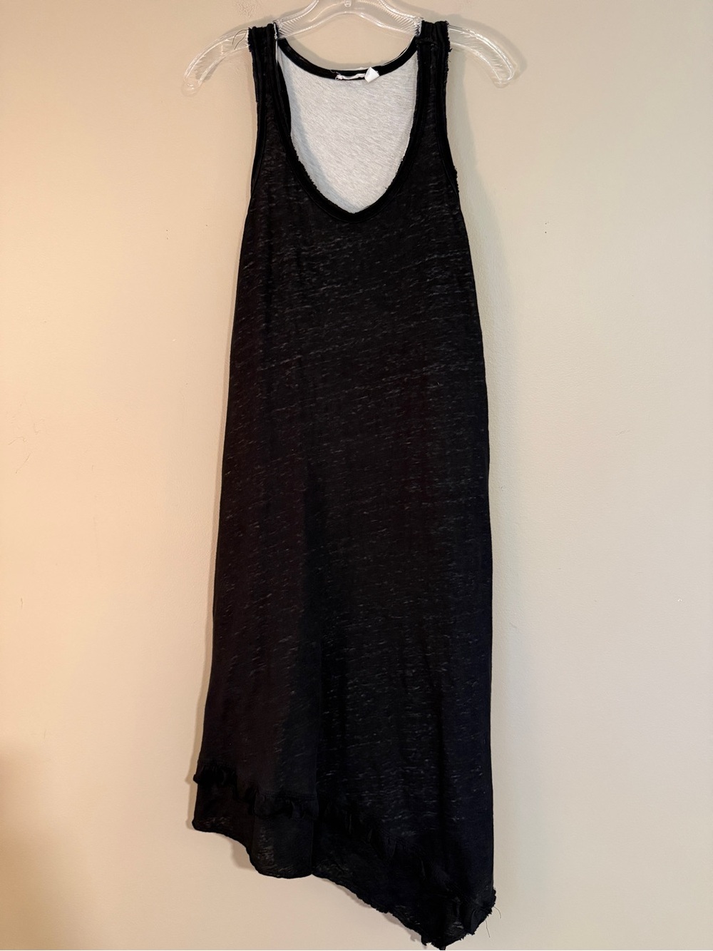 Wilt Reformation Tank Dress Slub Knit Layered Asymmetrical Medium Dress